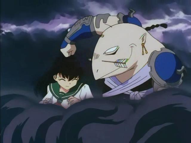 Otaku Gallery  / Anime e Manga / Inu-Yasha / Screen Shots / Episodi / 009 - L`arrivo di Shippo, i fratelli Raiju Hiten e Manten / 228.jpg